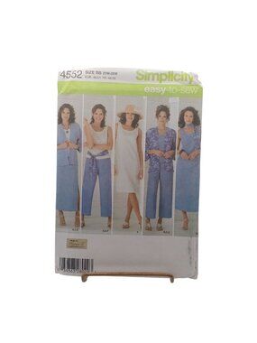 Simplicity 4552 Womens Easy-To-Sew Pattern For Skirt Pants Dress Kimono Top
